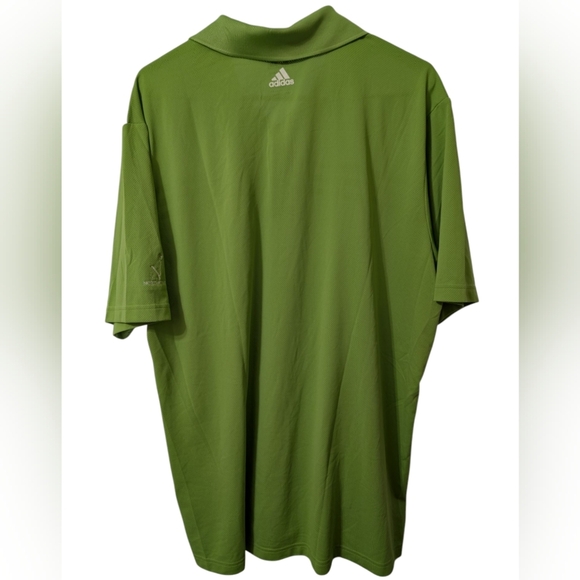 Adidas Green and White Golf Polo Shirt - Picture 3 of 4